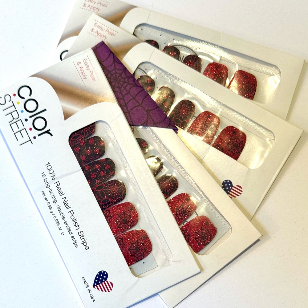 Color Street Sparkling Red Nail Strips